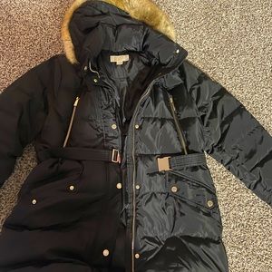 Michael Kors Faux Fur Hooded Jacket